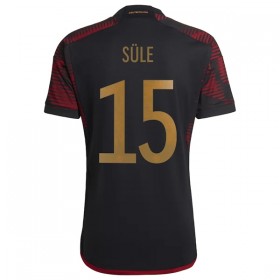 Virallinen pelipaita Saksa Sule 15 Vieras World Cup 2022 Lyhythihainen - Miesten